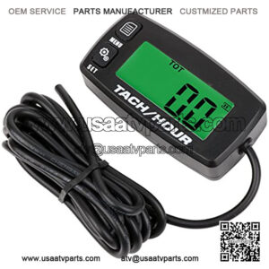Searon Tach Hour Meter Tachometer Maintenance for Small Engines Motorcycle Marine Boat ATV Snowmobile Generator Mower