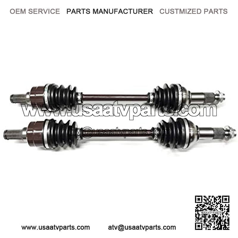 Set of Rear Axle Shafts for Yamaha Grizzly ATVs Fits 550: 2009-14 & 700: 2007-2013