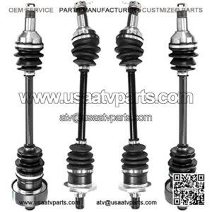 Set of 4 Front and Rear ATV CV Axle Drive Shaft Assembly Replacement for 2006 2007 2008 2009 2010 Arctic Cat 400 4x4 Auto TRV 2011 2012 2013 2014 700 Super Duty Diesel