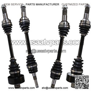 Set of 4 Front and Rear ATV CV Axle Drive Shaft Assembly Replacement for 2003 2004 2005 2006 2007 2008 Yamaha YFM660F Grizzly 4x4