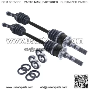 Kawasaki Mule front cv axles wheel bearings & seals set 2510 3010 4010