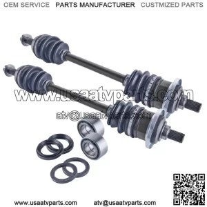 Arctic Cat 400 500 rear cv axles wheel bearings & seals set 2002 2003 2004