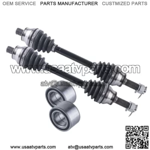 Polaris Sportsman HO front cv axles & wheel bearings set 300 400 2008 - 2010