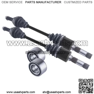Polaris Ranger rear cv axles & wheel bearings set 500 700 2007 2008 2009 2010