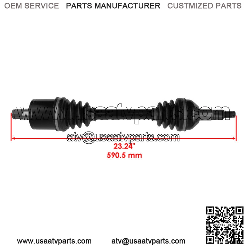 Rear Left And Right CV Joint Axles for Can-Am Outlander 400 4X4 2009-2012 - Image 2