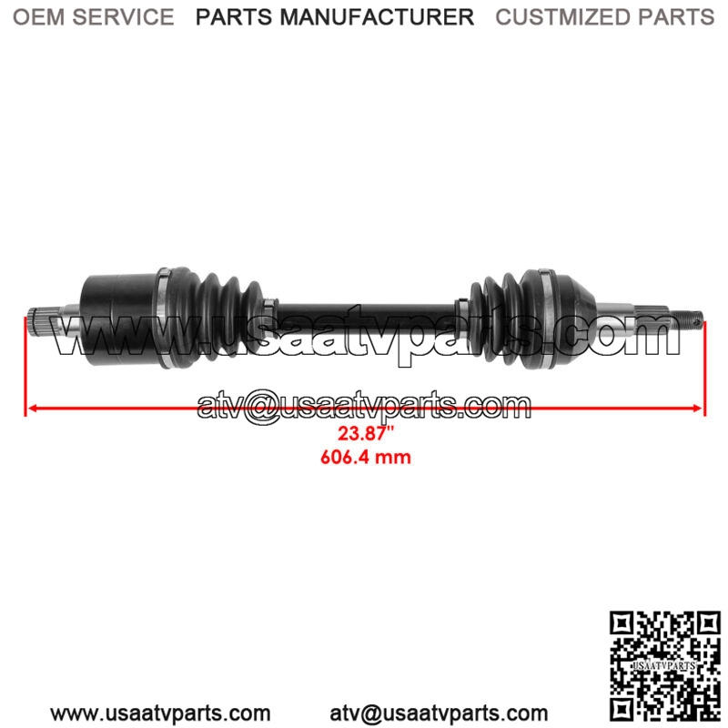 Rear Left Complete CV Joint Axle for Can-Am Outlander 650 4X4 EFI 2008-12 2017 - Image 2
