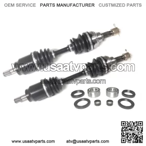Set of Front Axles & Wheel Bearing Kits for Honda Foreman 450 1998-2004