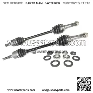 Set of Front Axles & Wheel Bearing Kits for Yamaha Rhino 450 / 660 04-09