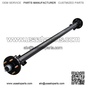 3.5K TK Trailer Axle  3500 lb Idler 5-Lug Dexter-Compatible Axle  61" Hubface, 46" Spring Center  5x5 Bolt Pattern
