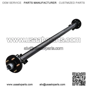 The Trailer Parts Outlet  3.5K TK Trailer Axle  3500 lb Idler 5-Lug Dexter-Compatible  95" Hubface, 80" Spring Center  5x5 Bolt Pattern