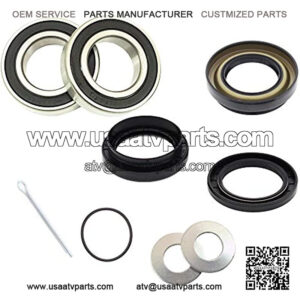 Bearing Y-ATV-FR-1001-1G1-1 Rear Wheel Bearings and Seals Kit for Yamaha YFM660 Grizzly 2002