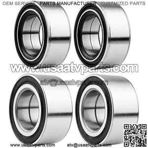Front&Rear Wheel Bearings for Polaris Ranger RZR 800/ RZR S 800 /RZR 4 800/ Ranger 4x4 800 EFI&EFI CREW 2010-2014,12-15 Ranger 4x4 900 Diesel& Diesel CREW&Ranger RZR 570 EFI,Replaces # 3514699/3514635