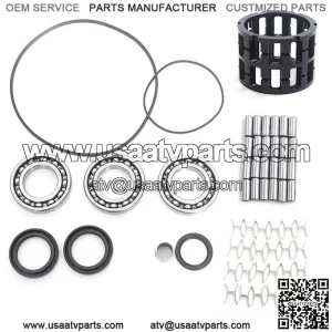 Front Differential Roller Cage Bearing & Seal Kit for Polaris Sportsman 450 HO 2016-2017 / Sportsman 570 2015-2017