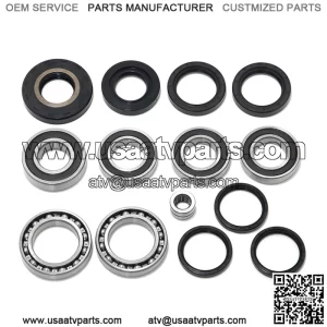 Rear Differential & Axle Bearings Seals Kit For Honda TRX250 Recon 250 Sportrax 250 TRX250X 1997-2017