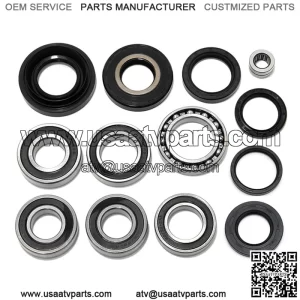 Rear Differential & Axle Bearings Seals Kit For Honda Rancher 350 400 TRX350 TRX400 2000-2006