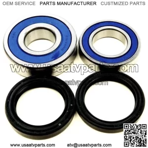 REAR AXLE WHEEL HUB BEARING SEAL KIT HONDA TRX420 420 SOLID AXLE RANCHER 2014-24 (For: Honda)