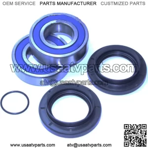 Rear Wheel Ball Bearings Seals Kit for Yamaha Rhino 660 YXR660 4WD 2006 2007 (For: 2006 Yamaha Rhino 660)