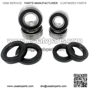 Both Front Wheel Bearing and Seal Kits Compatible with 03-14 Suzuki LTZ 400 Z400 LTZ 250 LTR450