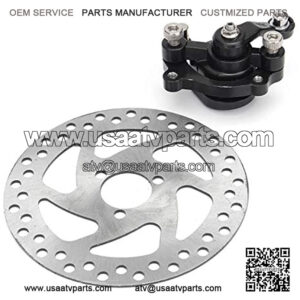 140mm Rear Disc Brake Rotors Caliper Kit Gas Mini Dirt Bike ATV Electric Scooter For 2 Stroke 47cc 49cc Engine Gas Electric Scooter For Pocket Bike Mini Dirt Kids ATV Quad 4 Wheeler