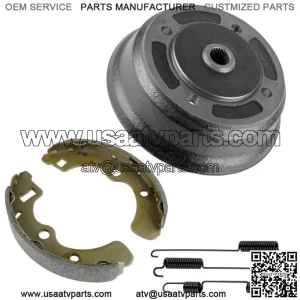 Rear Wheel Brake Hub w/ Brake Shoes Pads NEW for Kawasaki 41038-0035 41038-1336