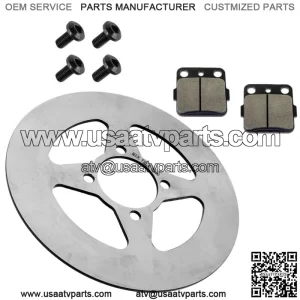 Rear Right Brake Disc with Brake Pads & Bolts for Yamaha Raptor 350 2004-2013