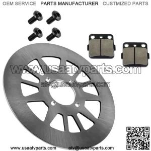 Rear Right Brake Disc with Brake Pads & Bolts for Yamaha Warrior 350 1990-2004