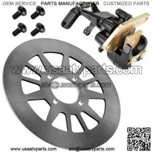 Rear Right Brake Disc with Caliper & Bolts for Yamaha Warrior 350 1990-2004