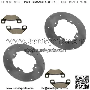 Front left & Right Brake Disc w/Pads For Arctic Cat 500 XT 2012-2014