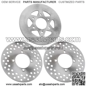 Front Lh/ Rh and Rear Brake Disc Rotor for Yamaha Rhino 700 YXR700 2008 - 2013