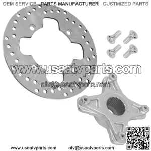 Rear Brake Disc w/Bolt & Flange for Honda Fourtrax 400EX TRX400EX 1999-2008