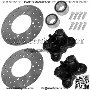 Rear Left & Right Wheel Hub Stud w/ Disc Bearing for Polaris RZR 570 2014-2016