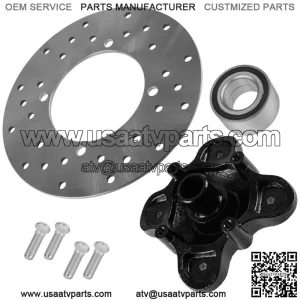 Rear L /R Wheel Hub Stud w/ Disc & Bearing for Polaris Ranger Crew 570 2014-2016