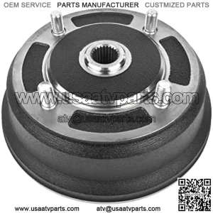 Bicos 41038-1345 41038-0034 Front Brake Drum with Bolts Fits for Kawasaki Mule 3000 3010 4000 4010 2001-2008 Replaces 41038-7501