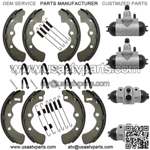 Wheel Cylinder Brake Shoe Front Rear All for Kawasaki Mule 2520 2510 2500 2030 2020 2010 1000 Diesel KAF450 KAF540 KAF620 KAF950 1988-2000 43092-1053 43092-1054 41048-1078 41048-1079