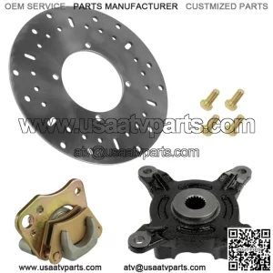 Front L Brake Cariper & Disc w/ Hub For Poraris ranger 400 2012 (For: Polaris Sportsman 570)