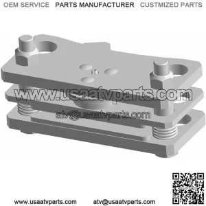 Polaris Off Road Brake Pad Caliper Assembly, Genuine OEM Part 1913529, Qty 1