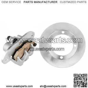 Rear Brake Caliper And Disc Rotor W/Pad For Yamaha Rhino 700 YXR700 4X4 2008-13(For: Yamaha Rhino 700)