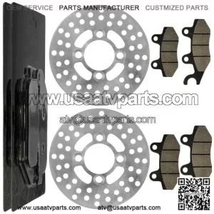 2 Front Brake Disc Rotor Pad for Yamaha Raptor 700 YFM700R YFM700 R 2006-2012 (For: Yamaha Raptor 700)
