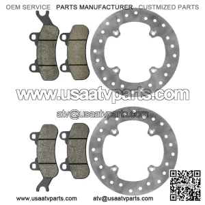 Front or Rear Brake Disc with Pads for Can-Am Defender Max HD10 2018 - 2023