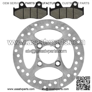 Rear Brake Disc Rotor W/ Pad For Yamaha YFZ450 2006 2007-2013 (Not For YFZ450R )