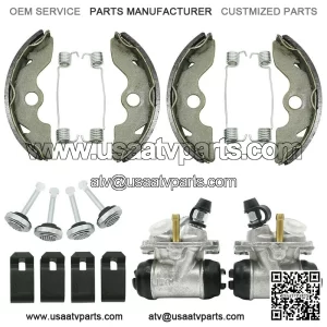 Front Brake Wheel Cylinders w/Shoes for Honda FourTrax 300 TRX300 2x4 1993-2000