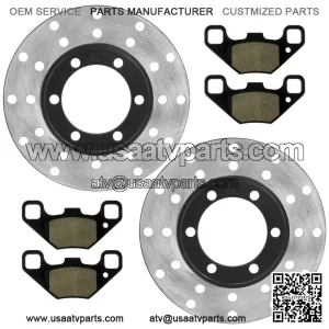 0454412 Front Brake Disc & Pads For Polaris RZR 170 2009-21 Left & Right