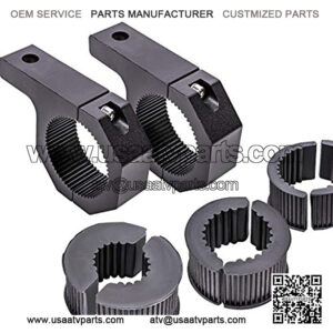 Off-Road ATV UTV Light Bar Mounts Mounting Bracket Bar Clamp Kits [1"/1.5"/1.75"/2" Inch] [Horizontal Bar] [Aluminium] [2 Units] Bull Bar UTV Roll Bar Clamp Tube Roll Cage Clamps Mount for ATV UTV