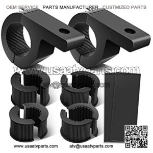 Fits Polaris 2" Front + Rear Lift Kit For 2005-2008 Ranger 500 + 700 ATV Suspension Lift (Black) T6 Billet