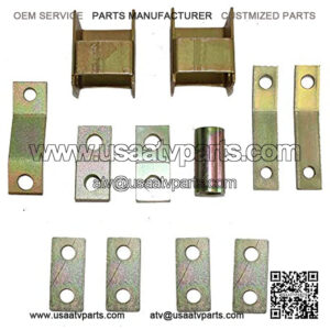 Fits Brute Force 650i 750i 2" Front 2" Rear Lift Kit Kawasaki UTV Full Lift Kit (Black) Steel