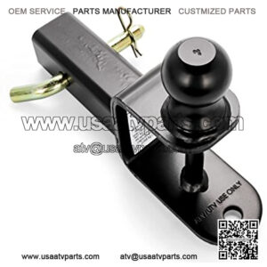 Black Boar ATV/UTV Mount with Hitch Winch Strap Loop (2" Ball 2" Shank) (66025)