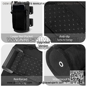 2Pack Cup Holder for Bike, Scooter and Wheelchair, Water Bottle Holder for UTV/ATV, Walker, Golf Cart and Beach, Universal Drink Holder Accessories with Net Pocket and Cord Lock (Black)