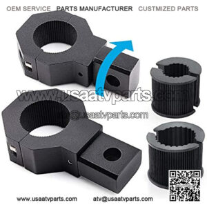 3-Way Trailer Hitch Adapter Receiver Hitch for Lawn Mower Three Way ATV Hitch Attachments for Golf Cart Garden Tractor Flat Towing Tow Ball Mount Lawn Mower Chain and Tow Strap (1)