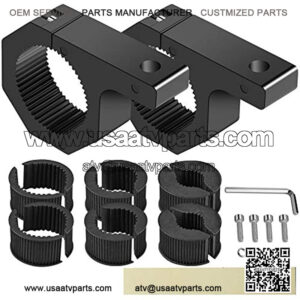 2PCS LED Light Bar Horizontal Bar Clamp Mounting Kit Fit on"/1.5"/1.75"/2", Bull Bars Roof Racks Roll Cages for ATV UTV Trucks Off-Road Jeep Bumper Ford