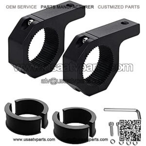 1 Pair Aluminum Bullbar Mounting Bracket Clamps for LED Light Bar Mount Car Truck SUV ATV Off Road Vehicle(3inch)